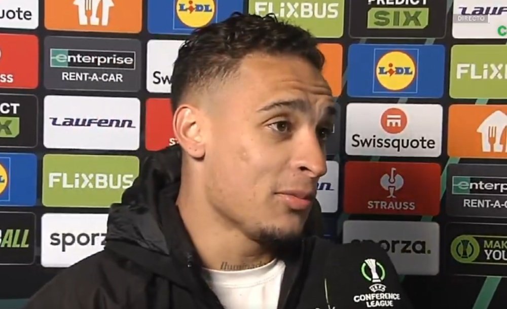 Antony opened the scoring in Real Betis' victory over KAA Gent. Screenshot/MovistarLigadeCampeones
