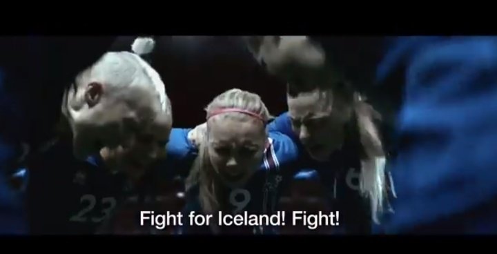 El emocionante anuncio de las chicas de Islandia que se ha hecho viral