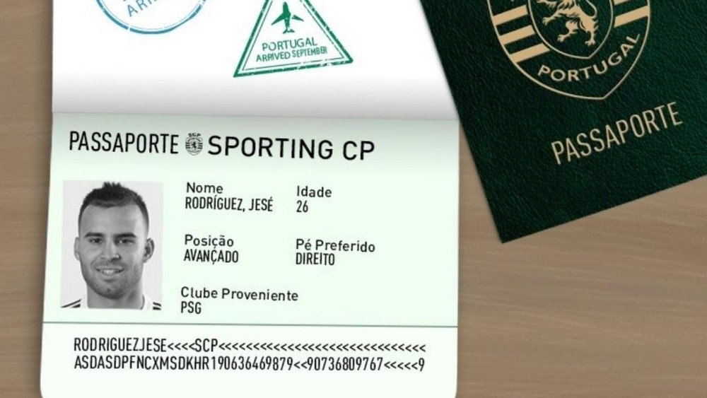 Jese Rodriguez rejoint le Portugal. Twitter/Sporting_CP