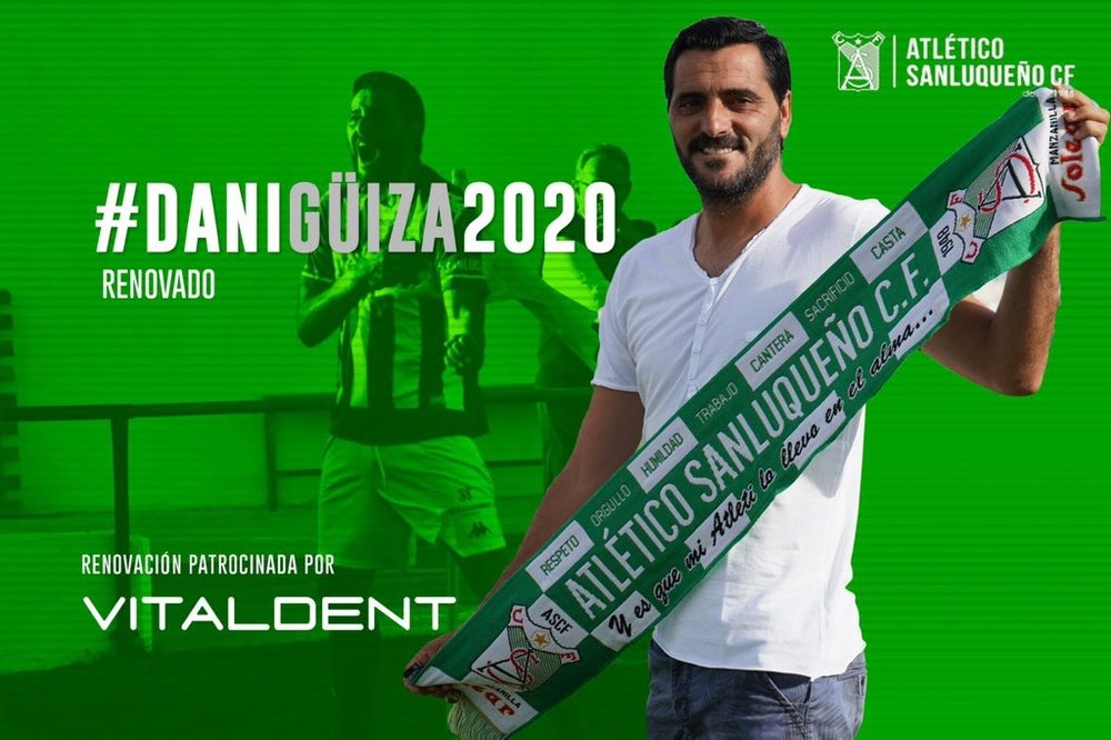 Dani Güiza seguirá en el Atlético Sanluqueño. AtléticoSanluqueño