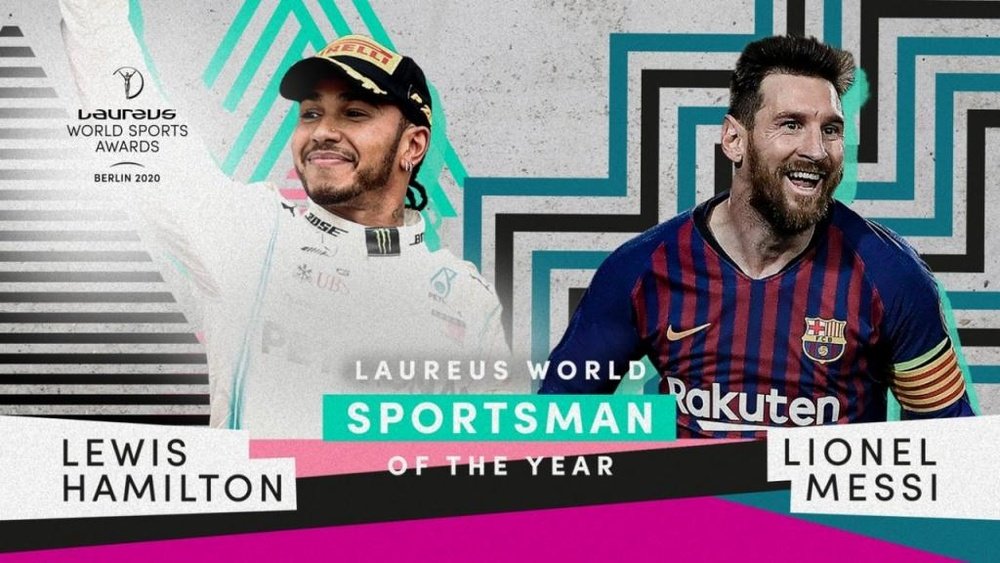 Messi, veinqueur du Prix Laureus du meilleur sportif de l'année. Twitter/LaureusSport
