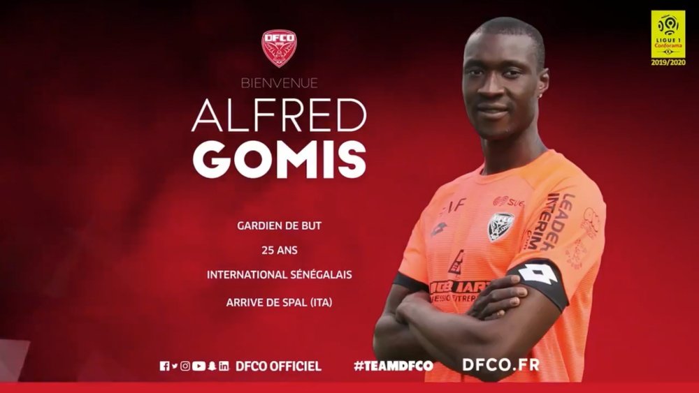 El Dijon confirmó el fichaje de Gomis. DijonFCO