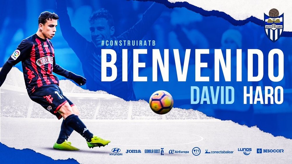 David Haro, primer fichaje del nuevo proyecto del Atlético Baleares. Twitter/atleticbalears