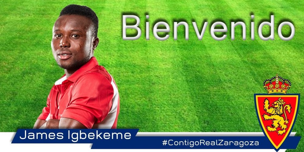 Igbekeme, nuevo jugador del Real Zaragoza. RealZaragoza