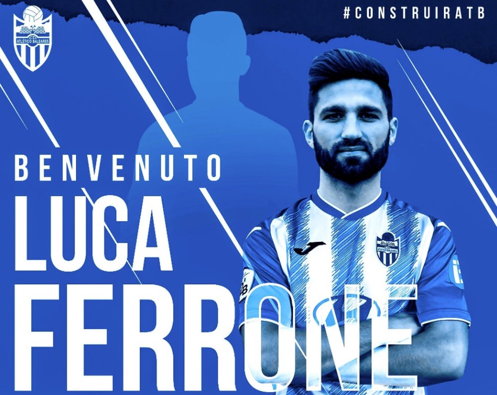 Luca Ferrone, experiencia para el Atlético Baleares. Twitter/atleticbalears