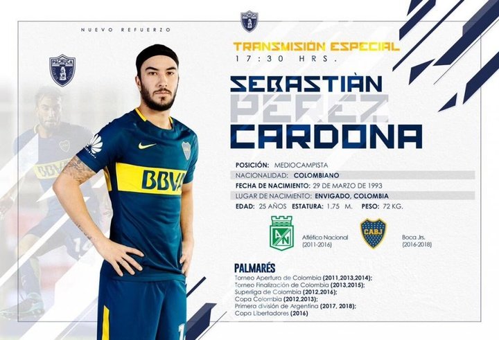 Sebastián Pérez, nuevo jugador de Pachuca