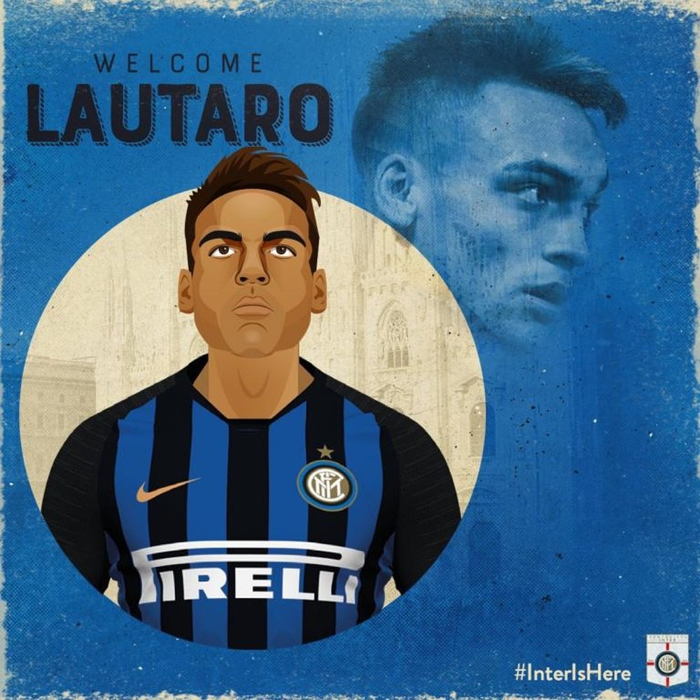 Lautaro, nuevo jugador del Inter. Inter