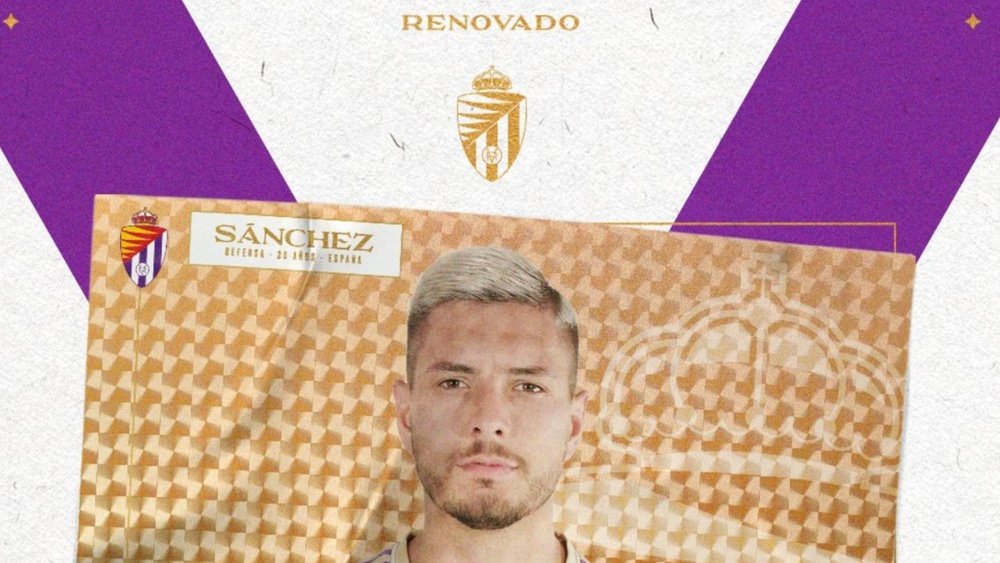 Javi Sánchez renueva su contrato con el Real Valladolid. RealValladolid