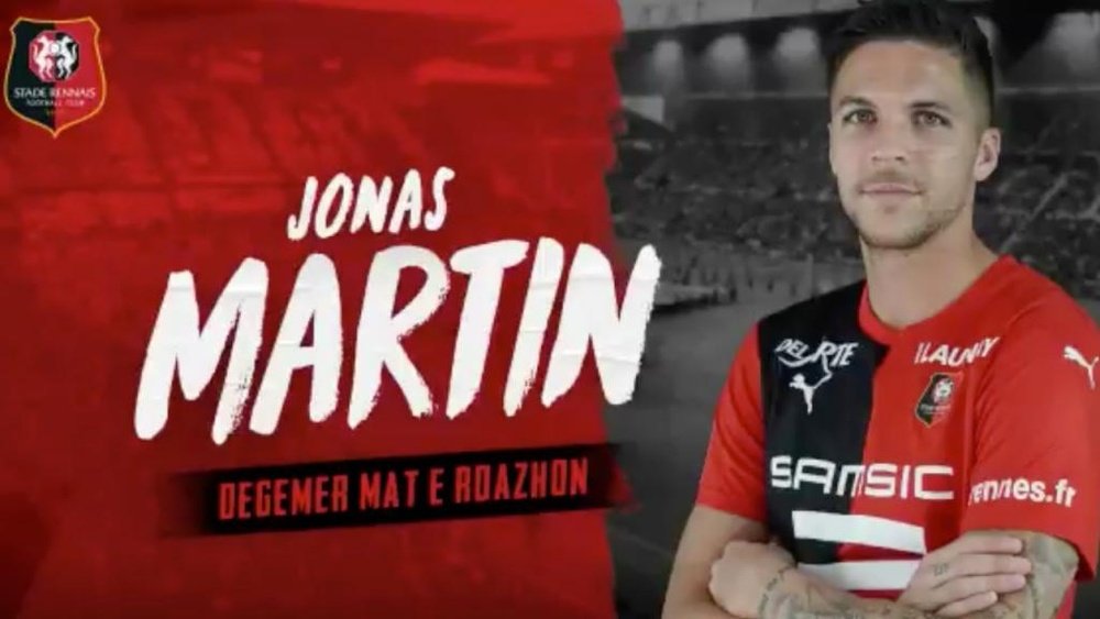 Jonas Martin llega al Rennes. SRFC