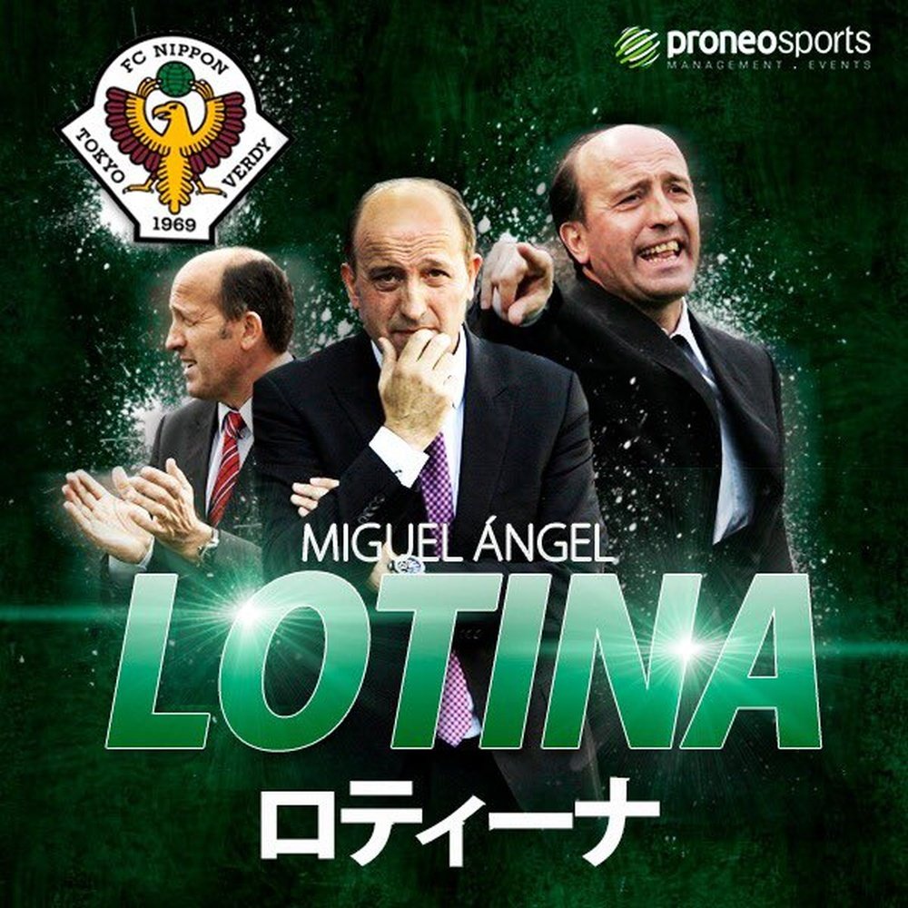 Miguel Ángel Lotina, nuevo entrenador del Verdy Tokyo de Japón. ProneoSports