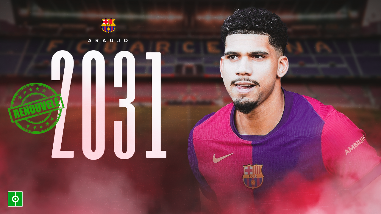 OFFICIEL: Araujo prolonge son contrat jusqu'en 2031
