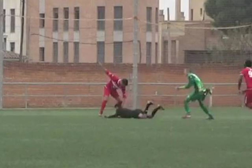 Lamentables hechos en el fútbol provincial maño. Twitter