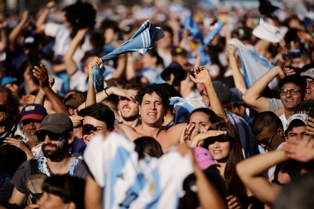 Just how important football is to the Argentinians. afp