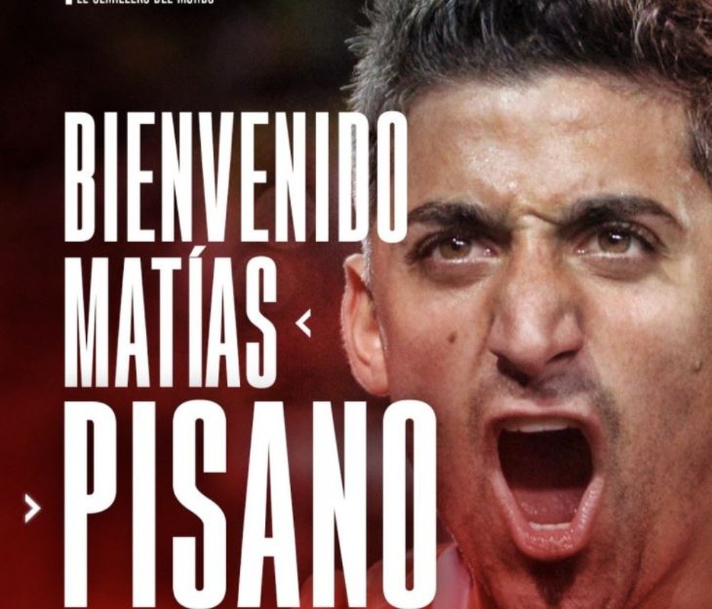 Matías Pisano firmó hasta el 31 de diciembre de 2021. Twitter/ArgentinosJuniors
