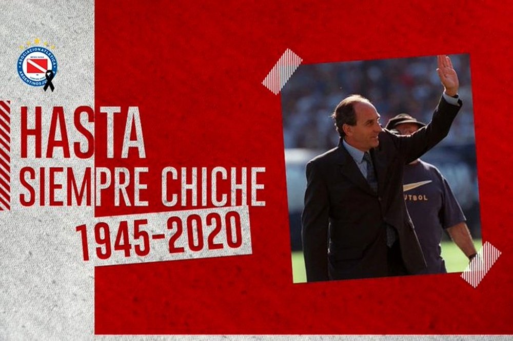 Fallece el 'Chiche' Sosa. Twitter/AAAJOficial