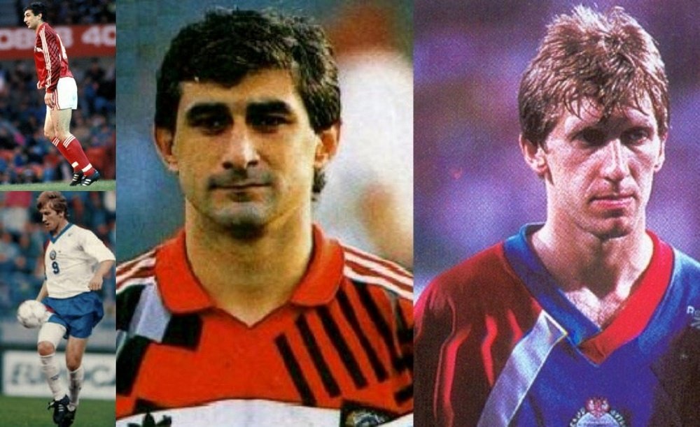 Andrei Piatnitsky y Ahrik Tsveiba, futbolistas que han jugado en cuatro selecciones diferentes.