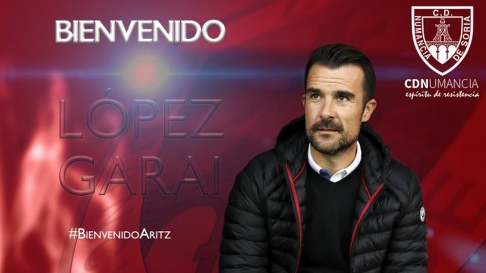 Aritz López Garai ya es nuevo entrenador del Numancia. CDNumancia