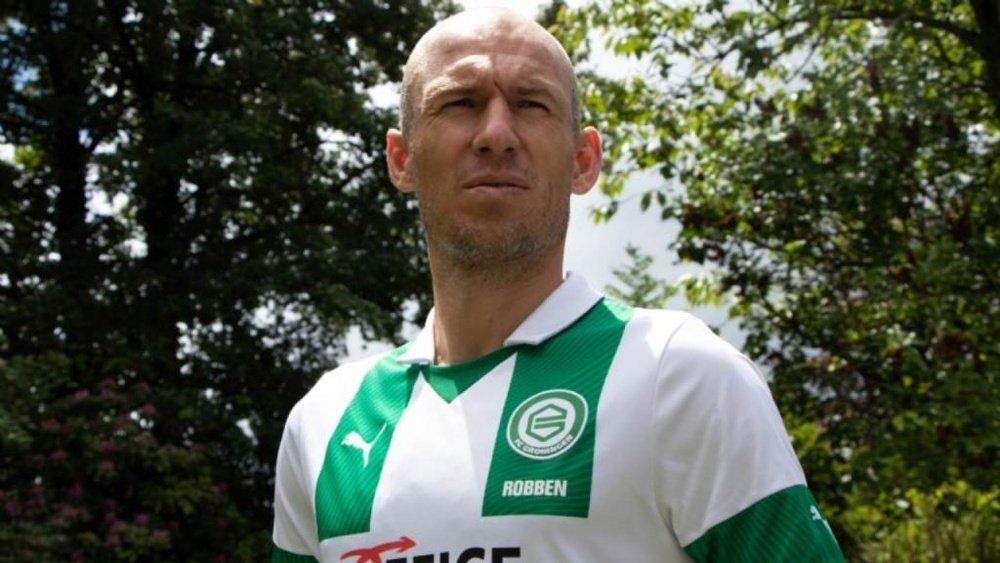 Robben descolgará las botas en el Groningen. Twitter/FCGroningen