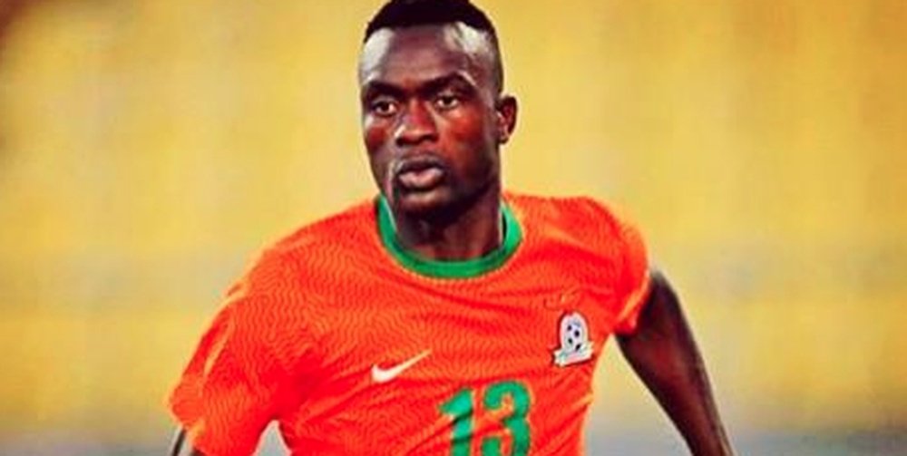 Aron Katibi, en un partido con Zambia. Twitter