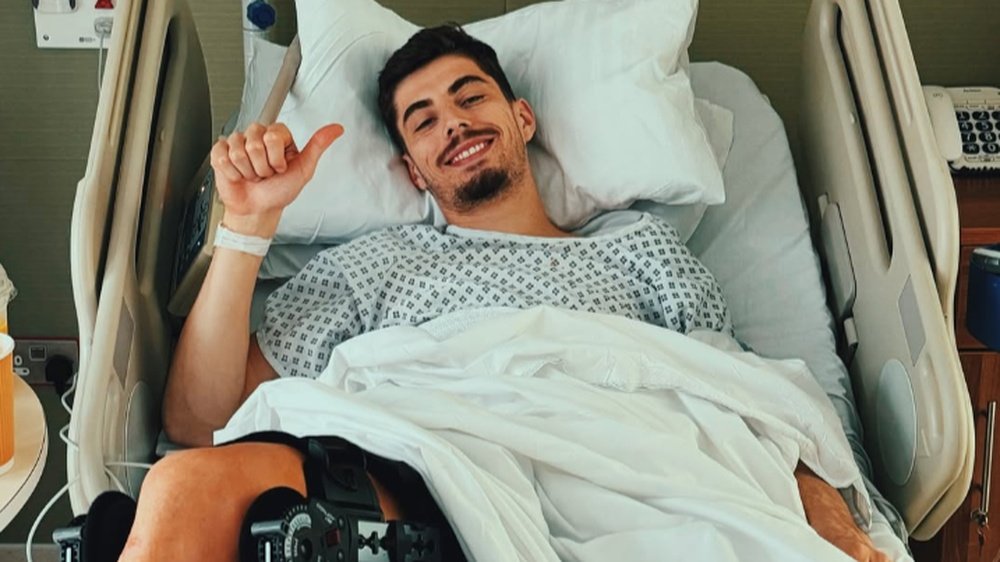 Kai Havertz underwent surgery on Sunday. Screenshot/Instagram_@kaihavertz29