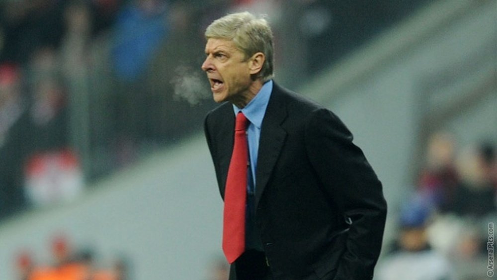 Arsène Wenger, during a match. Arsenal