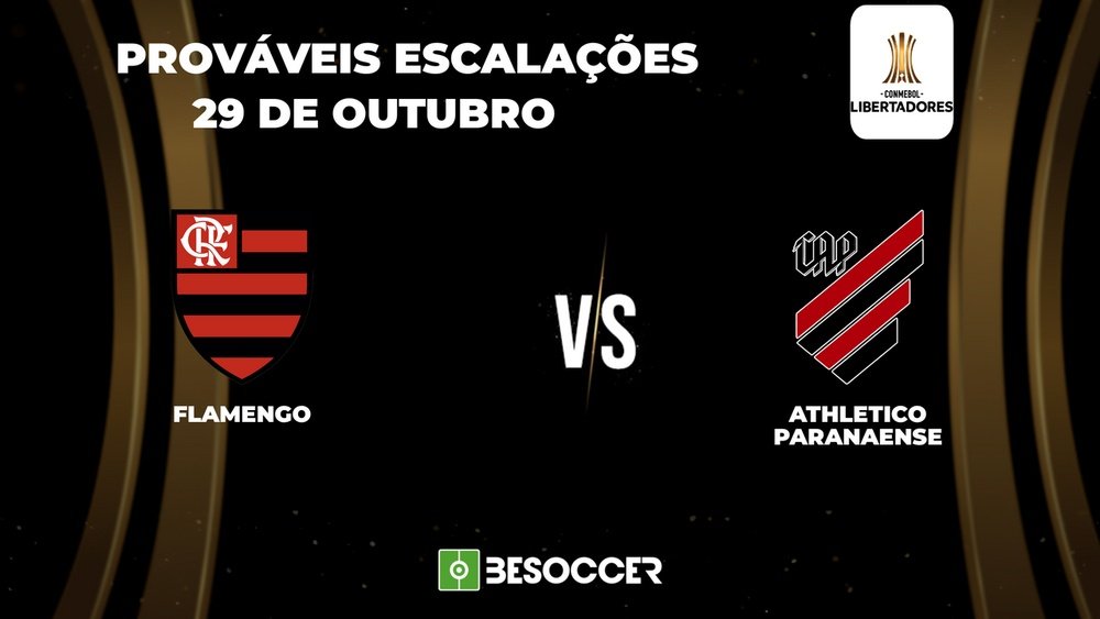Arte para a final da Copa Libertadores entre Flamengo e Athletico-PR.EFE