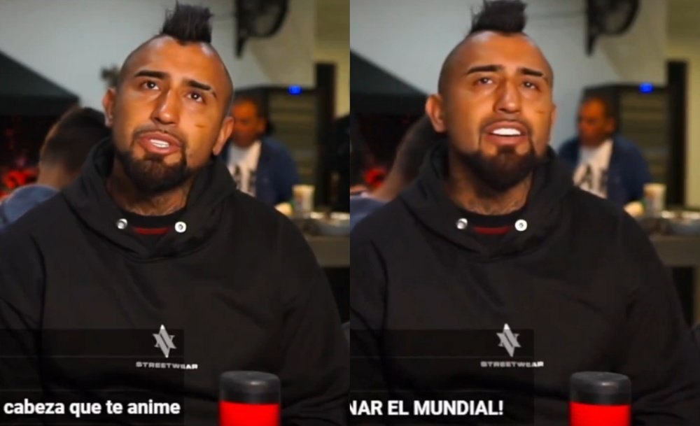 Arturo Vidal again criticised coach Ricardo Gareca for their defeat to Bolivia. Screenshots/Kick