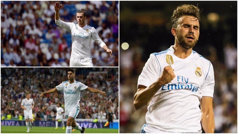 Asensio, Bale y Mayoral pugnan por jugar de '9' ante la Real. BeSoccer