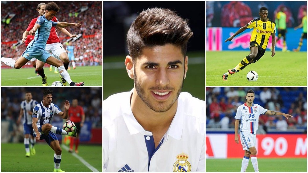 Asensio, Dembéle, Sané, Mammana, André Silva. BeSoccer