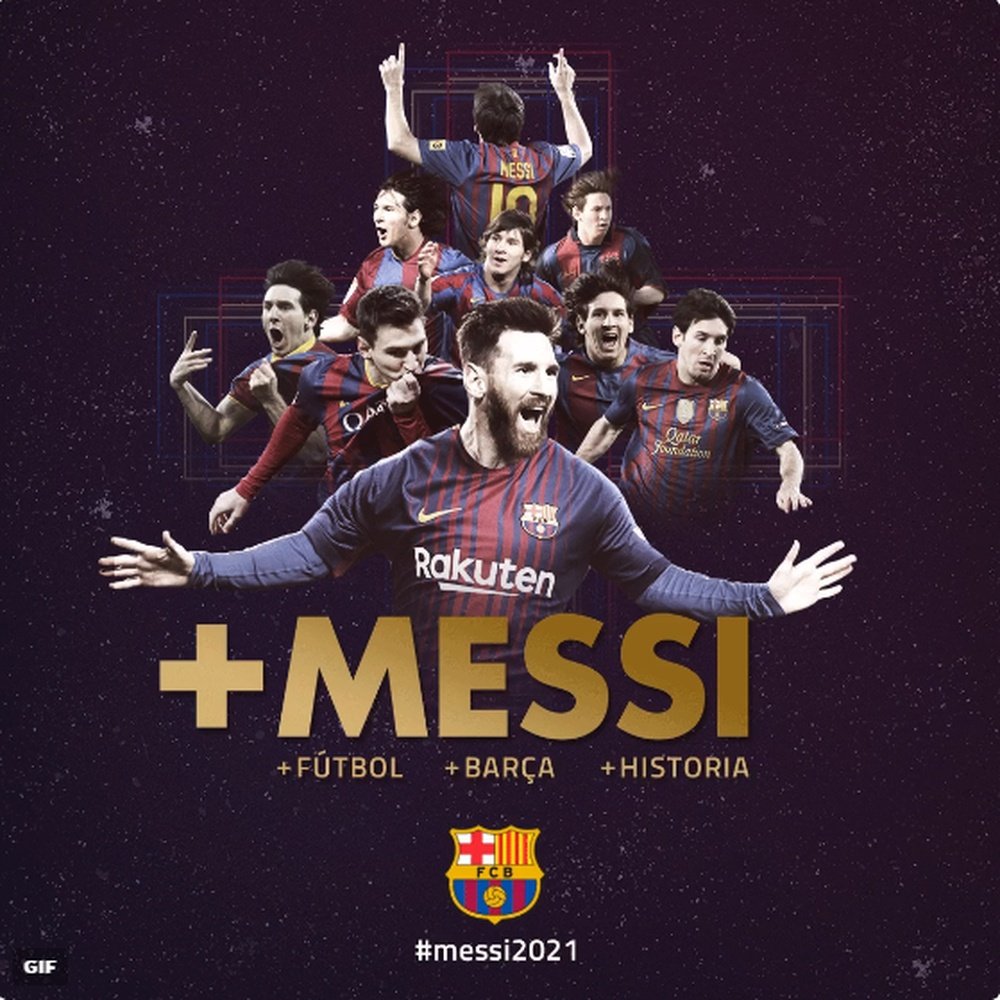 C'est officiel, Messi prolonge avec le FC Barcelone jusqu'en 2021. EFE