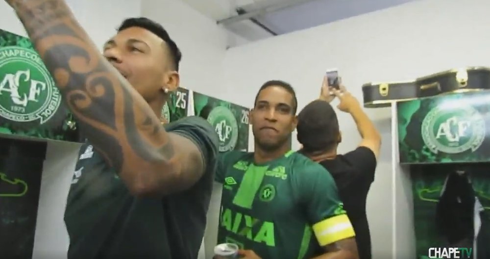 Así celebró Chapecoense el pase a la final de la Sudamericana. Chapecoense