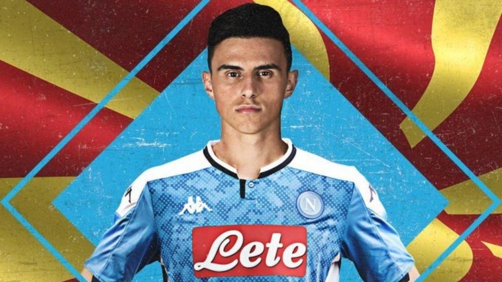Elif Elmas, nouveau cas positif à la Covid-19 à Naples. Twitter/SSCNapoli