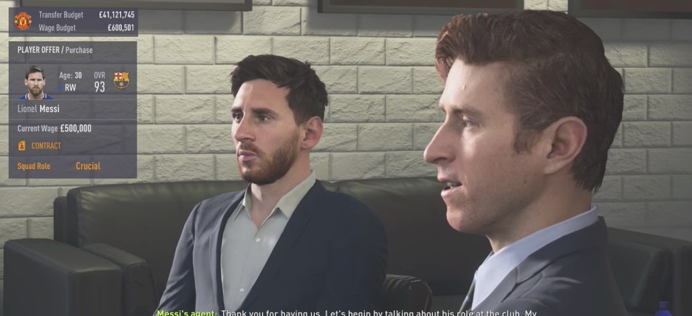 Así se ficharía a Leo Messi en el FIFA 18. Youtube/Mgh
