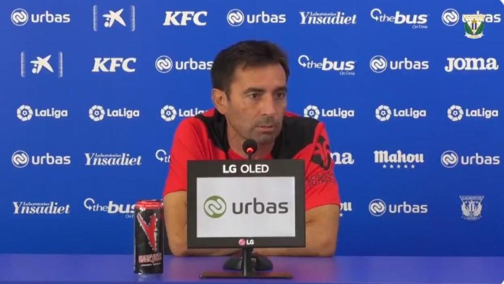 Garitano confía en mostrar una buena imagen ante el Lugo. Captura/CDLeganes