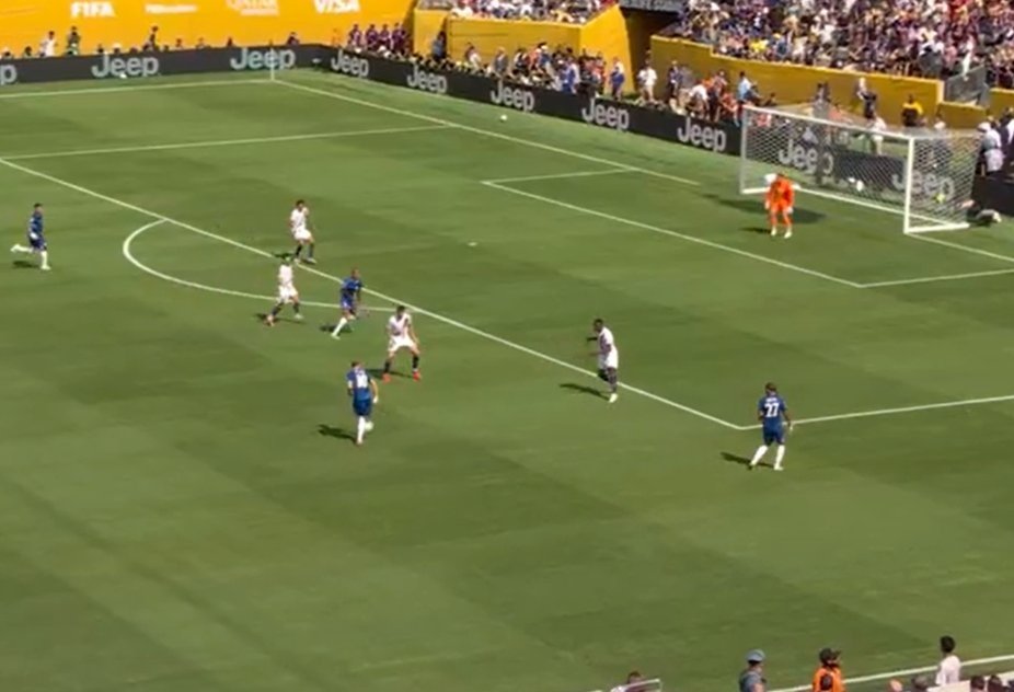 Palmer 'superstar': asistencia para Joao Pedro y 3-0 histórico. Captura/DAZN
