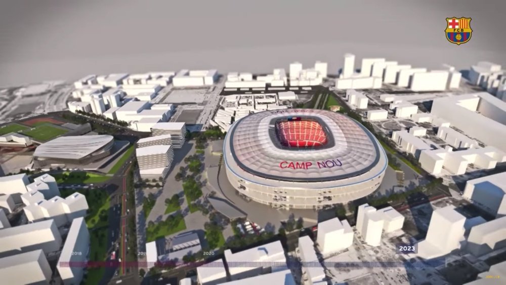 Así será el Camp Nou en 2023 tras su remodelación. FCBarcelona