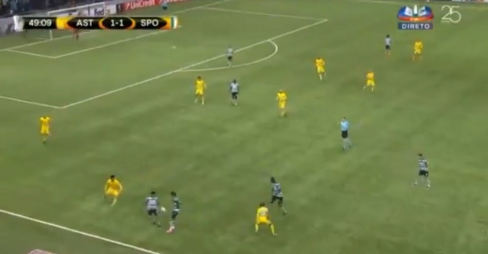 Acuña assisted Gelson for Sporting CP's second goal. Twitter