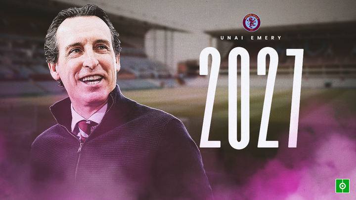 Unai Emery renova com o Aston Villa até 2027