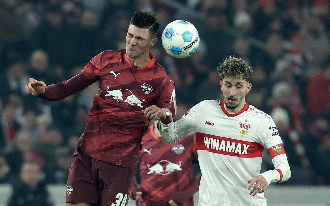 El RB Leipzig se sabotea. EFE/Ronald Wittek