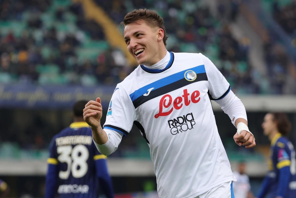 Mateo Retegui, protagonista en la goleada de la Atalanta con cuatro goles. EFE/EPA/EMANUELEPENNACCHI