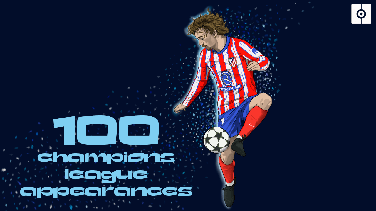 Griezmann makes 100th Champions League appearance