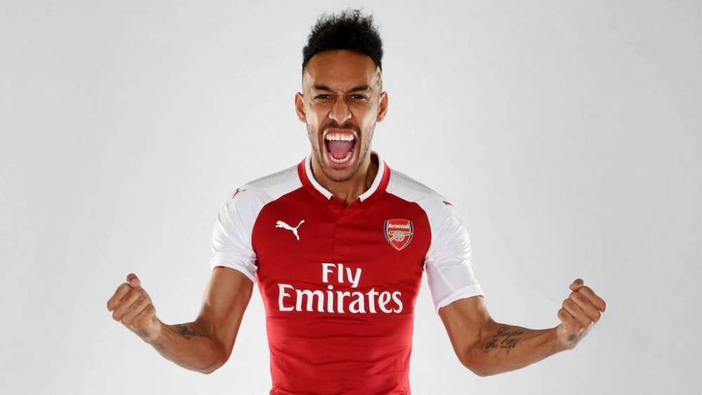 Aubameyang joins for a club-record fee. Arsenal