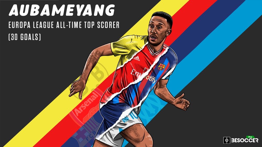 Aubameyang took his Europa League tally to 30 goals. BeSoccer Pro