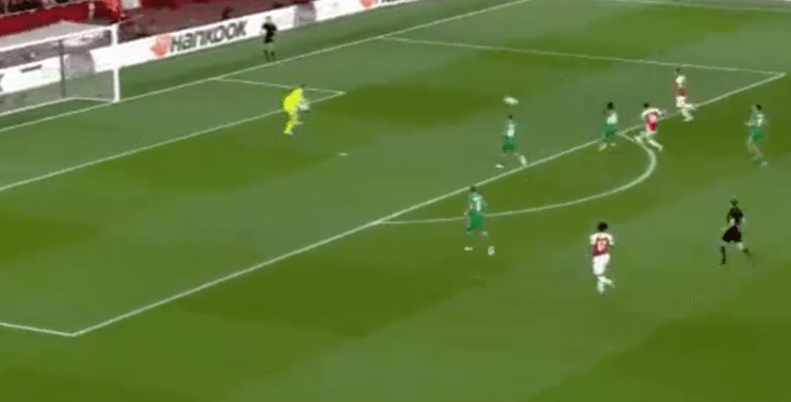 Aubameyang slotted in with his last touch of the night