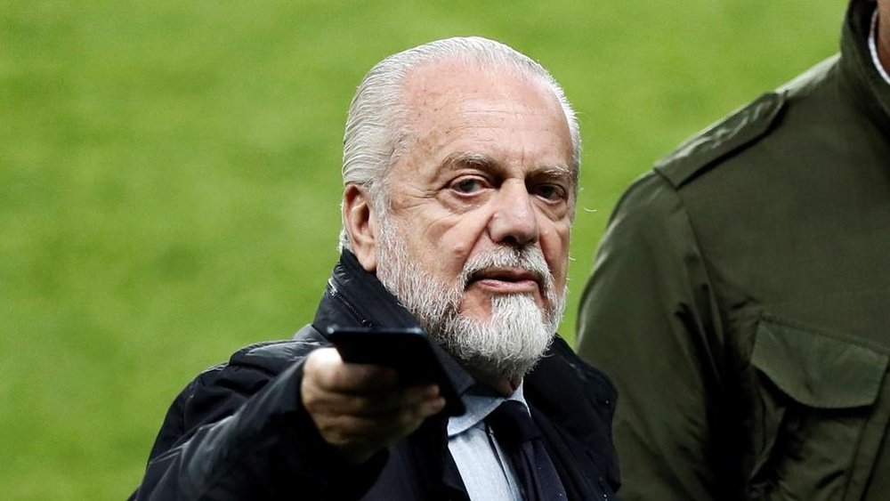 De Laurentiis fue claro sobre sus jugadores. EFE/EtienneLaurent