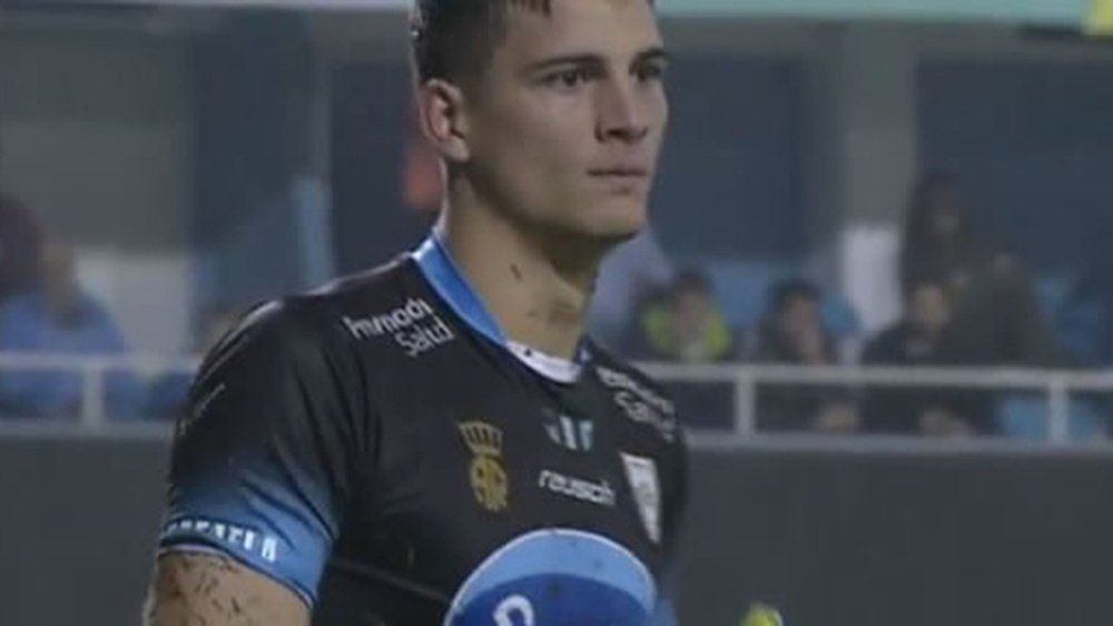 Axel Werner, durante un partido con Atlético Rafaela. LigaArg