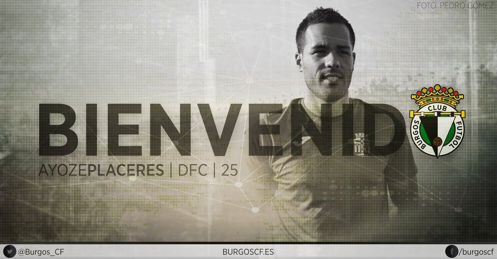 El jugador tinerfeño ha firmado por una temporada con el Burgos. BurgosFC