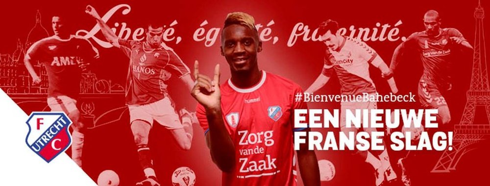 Bahebeck jugará en el Utrecht en calidad de cedido. FCUtrecht