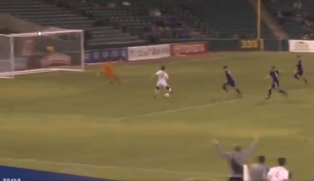 Bakero debutó en el Tulsa Roughnecks... ¡marcando el 2-2 en el 94'!