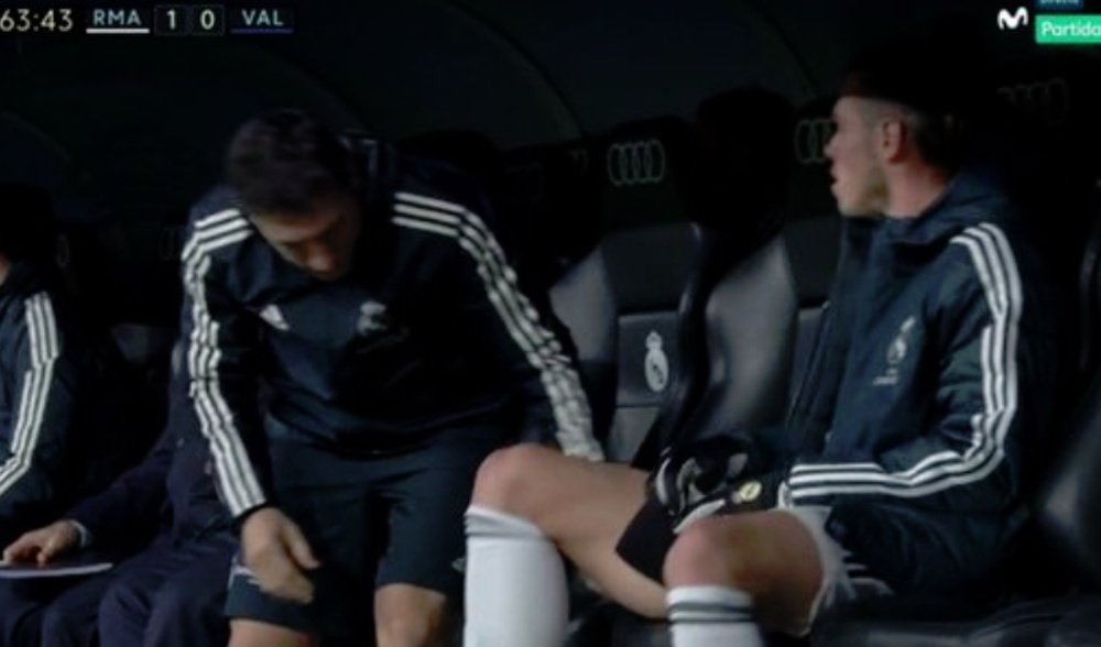 Bale no cuajó una gran actuación. Captura/Movistar